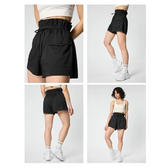 Girlfriend Collective Pants - Girlfriend Collective Cora Front Pockets Paperbag Shorts, UPF 50+ Small, Hike